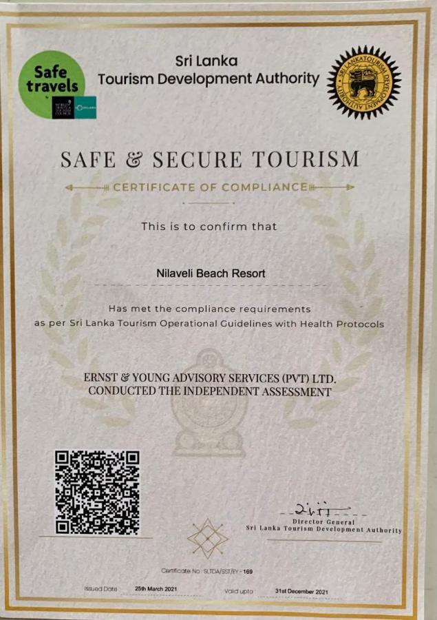Nilaveli Beach Resort - Level 1 Certified Экстерьер фото